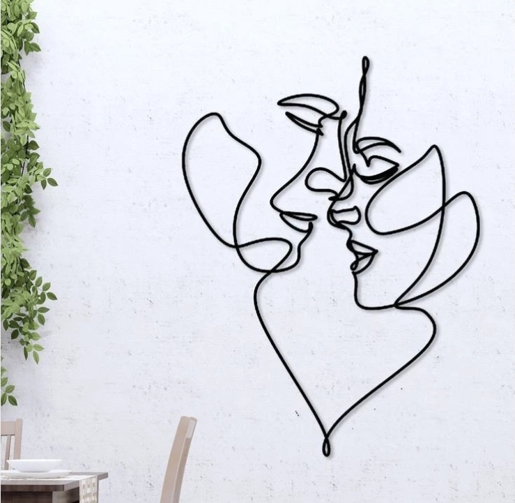تابلو دیواری فلزی دیواری عشق T263